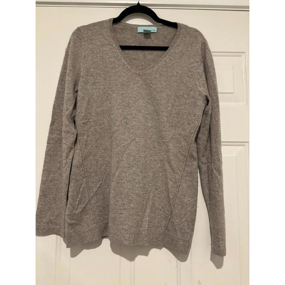 Women's sz M Celeste brown long sleeve 100% cashmere sweater (no sz tag)#1433
